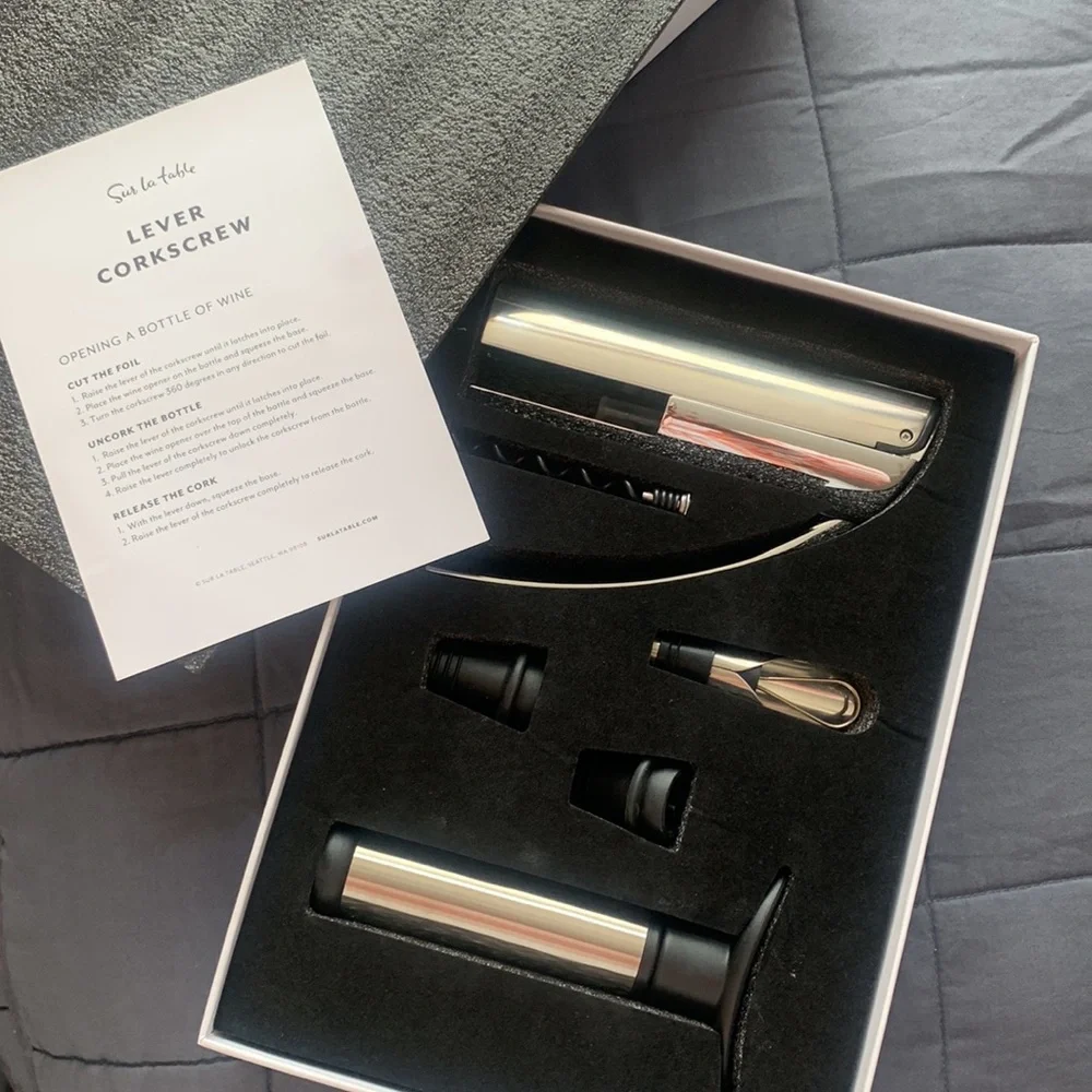 Sur la Table Stainless Steel Wine Tool Set